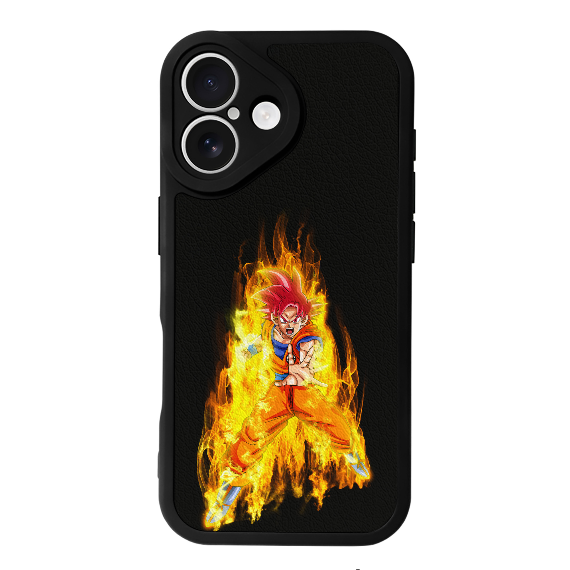 （画像用） ドラゴンボール 孫悟空（そん ごくう）Son Goku カカロット DRAGON BALL Kakarotto 【iPhone 16シリーズ対応】シリコンスマホケース（レザー調） 材質：シリコン